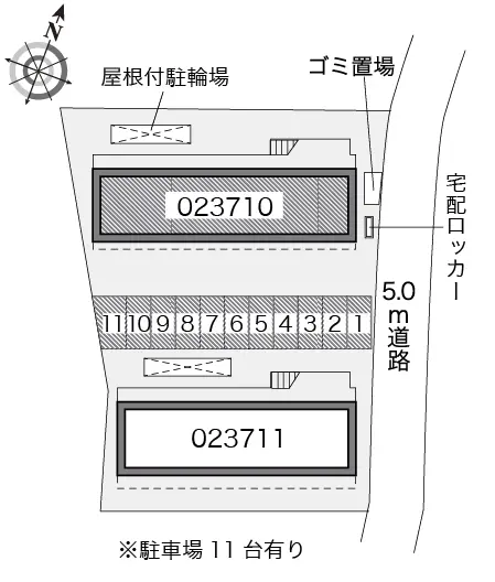 ★手数料０円★東村山市秋津町　月極駐車場（LP）